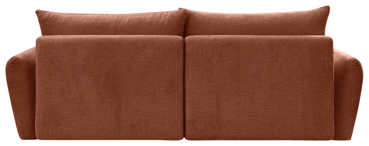 Trosjed Alia - boje hrđe/crna, Moderno, tekstil/plastika (254/74-94/119cm) - Premium Living