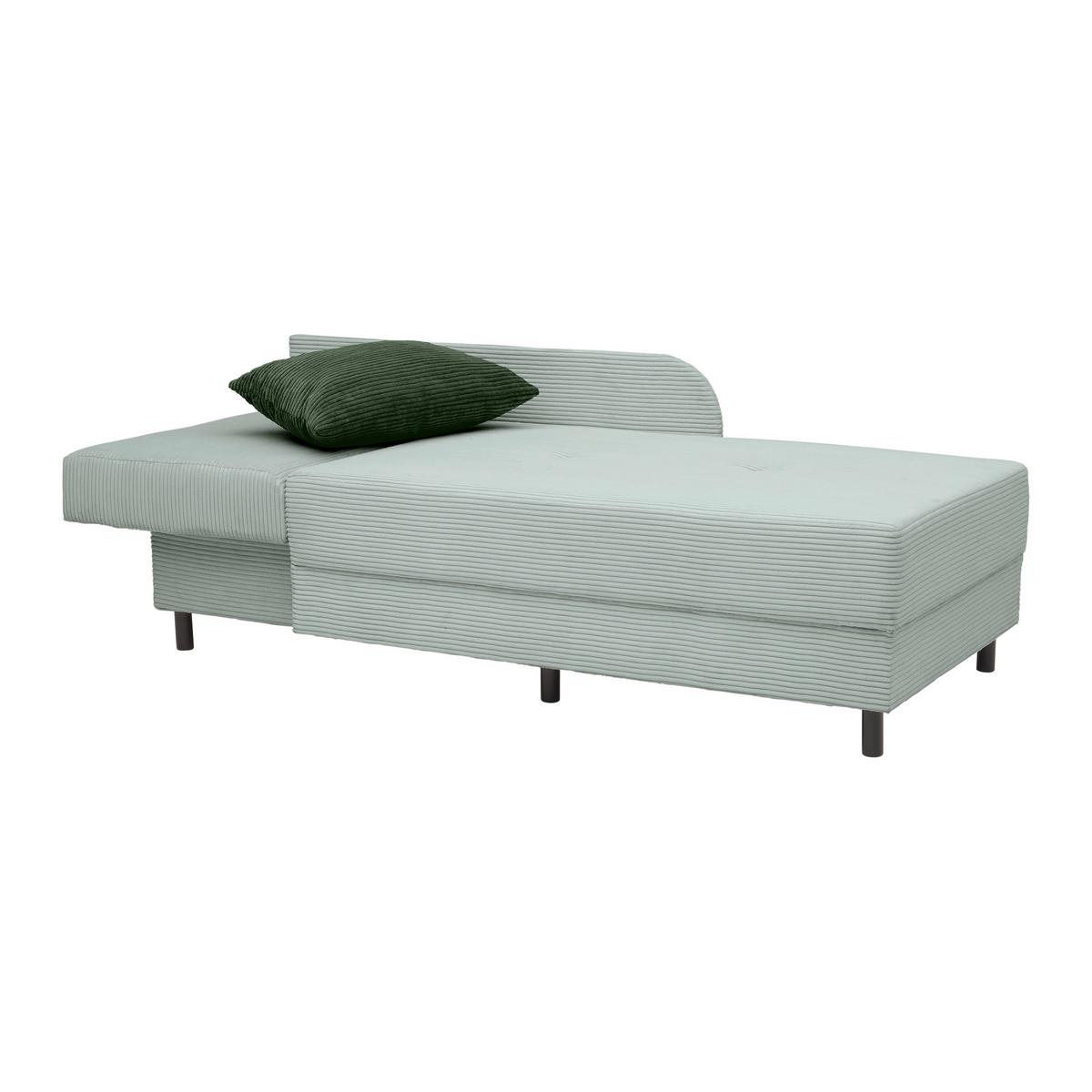 Liege Nova Grau - Schwarz/Grau, MODERN, Holz/Textil (85/62/145cm) - Mömax