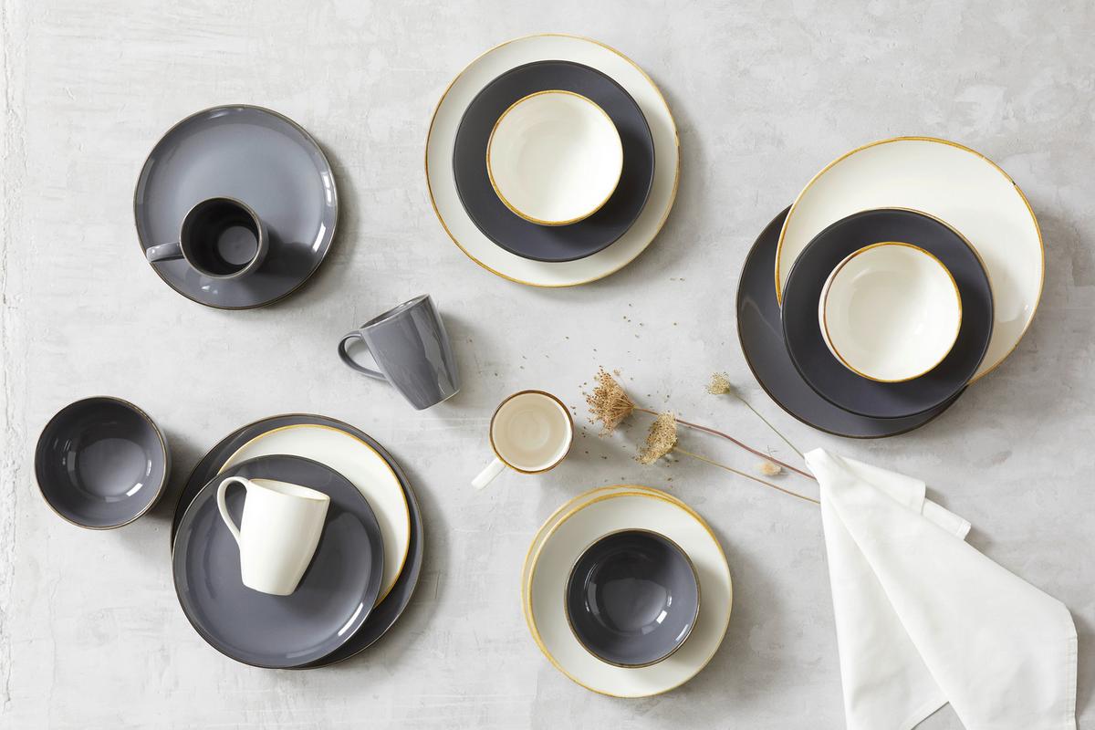 Müzlis Tál Linen - kék, kerámia (14/14/7cm) - Premium Living