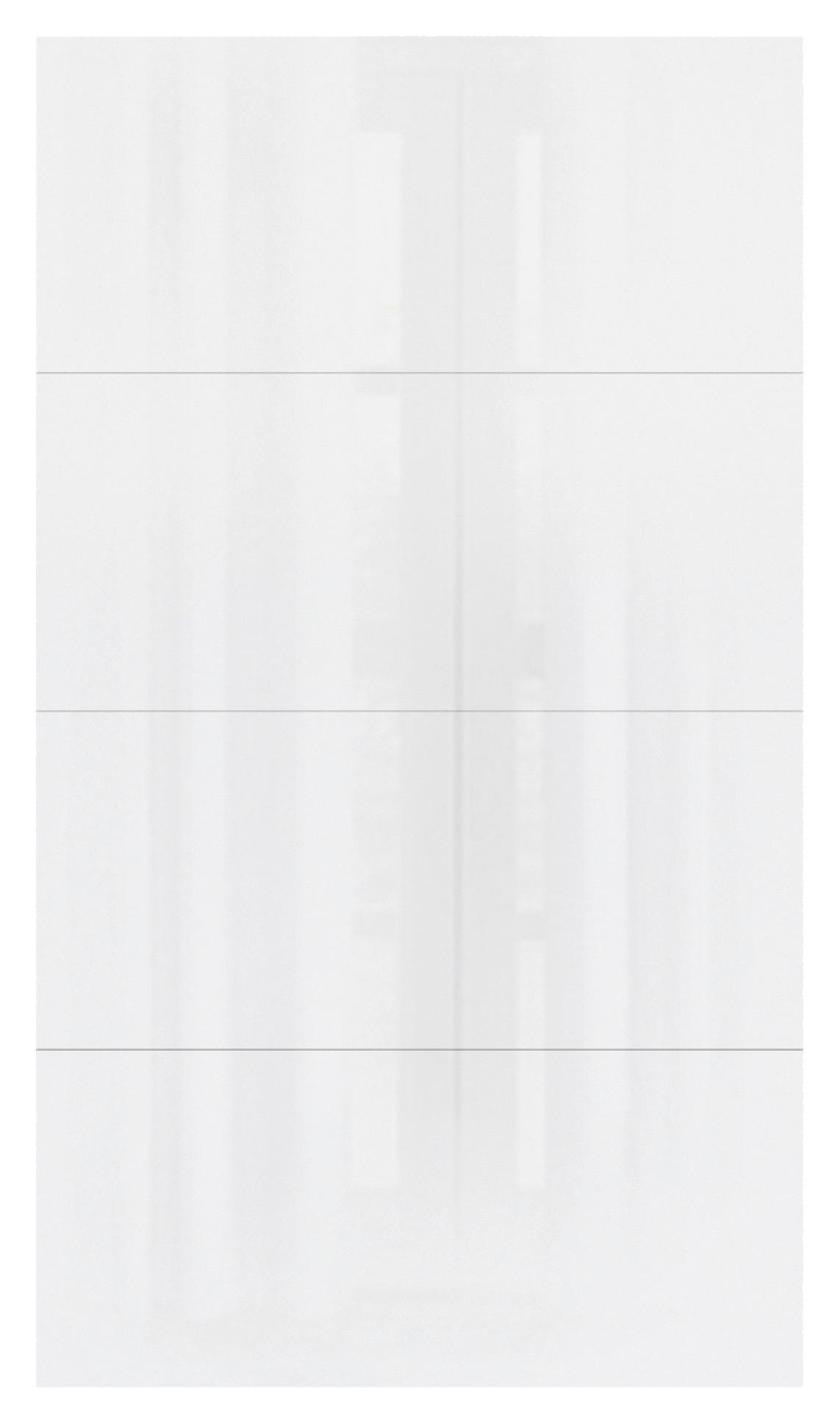 Frontpaneel Unit in Weiß - Weiß Hochglanz, MODERN, Holzwerkstoff (115cm) - Based