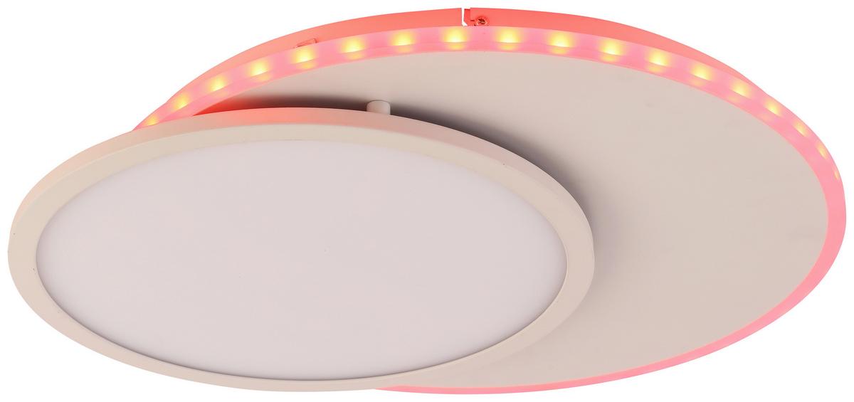 LED-Deckenleuchte Clarence max. 23 Watt - Weiss, Modern, Kunststoff/Metall (52/45/5cm) - Premium Living