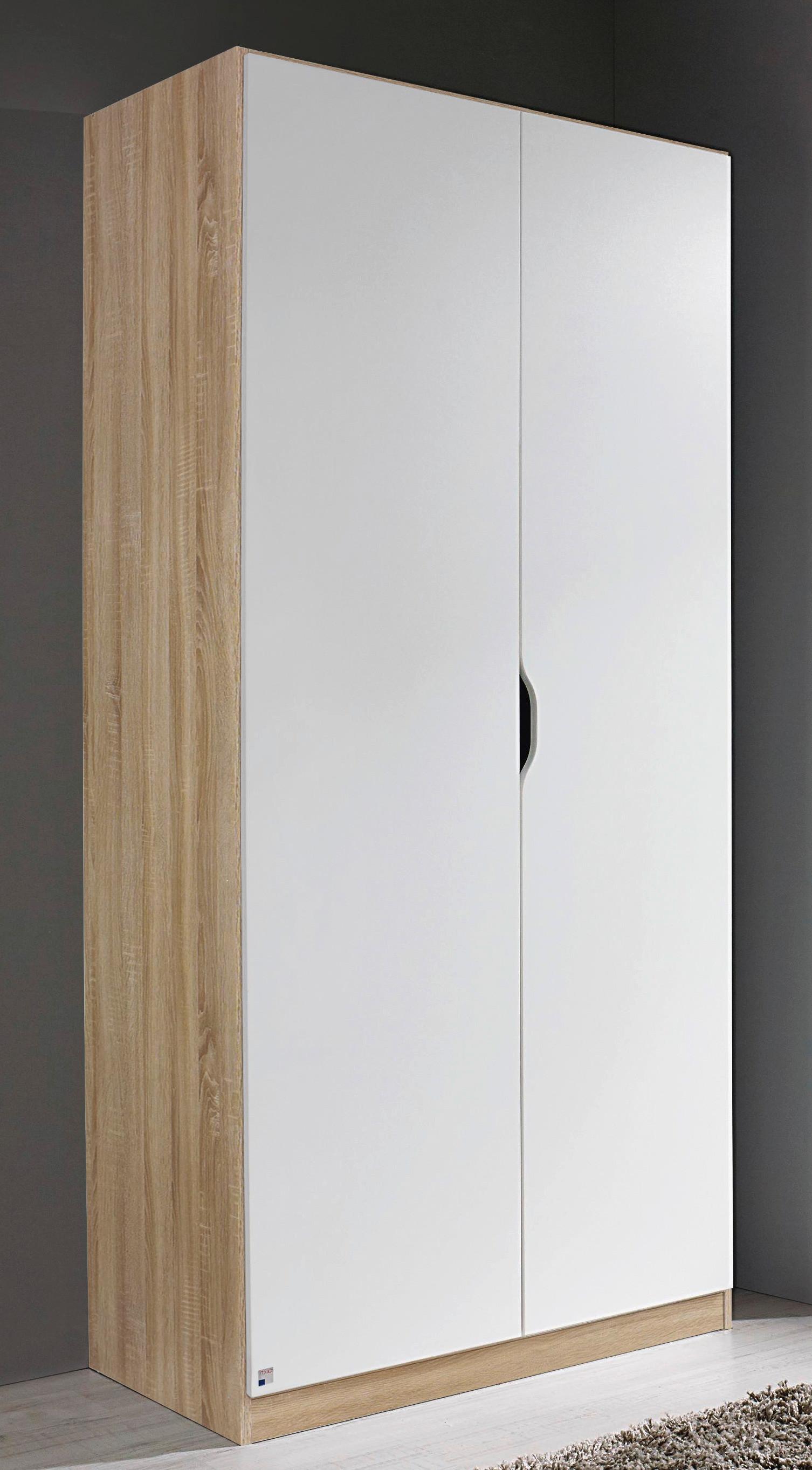 DULAP USI ROTATIVE FREISING - stejar Sonoma/alb, Modern, material pe bază de lemn (91/197/54cm) - Modern Living