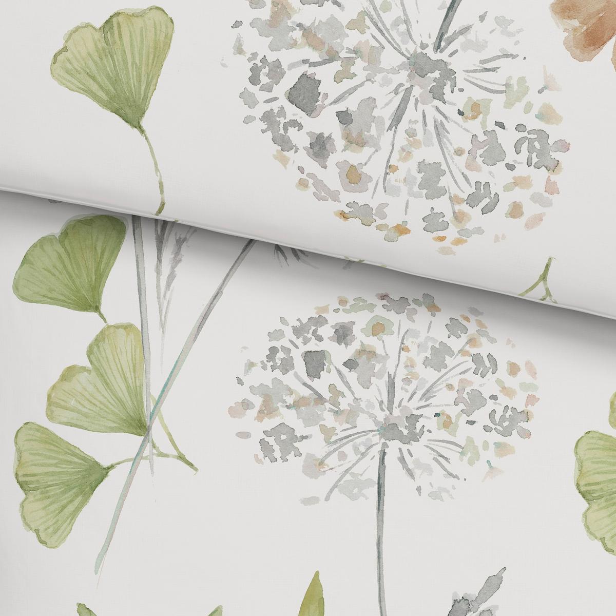 Lenjerie de pat Bilbao cca. 140x200/50x70 cm - alb/verde, Lifestyle, textil (140/200cm) - Modern Living