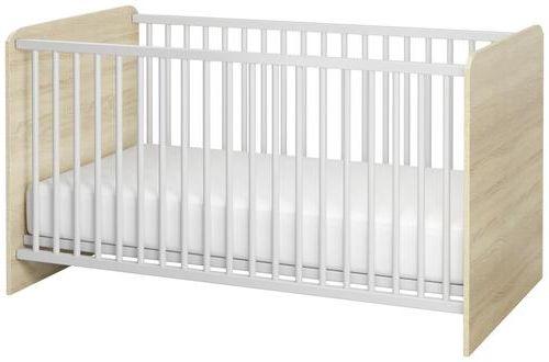 Gitterbett Wiki ca. 70x140 cm Weiß/Eiche - Weiß/Sonoma Eiche, KONVENTIONELL, Holzwerkstoff (144/82/80cm) - MID.YOU