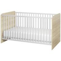 Otroška Posteljica Wiki Baby, Hrast, Bela, 70x140 - bela/hrast sonoma, Konvencionalno, leseni material (144/82/80cm) - MID.YOU