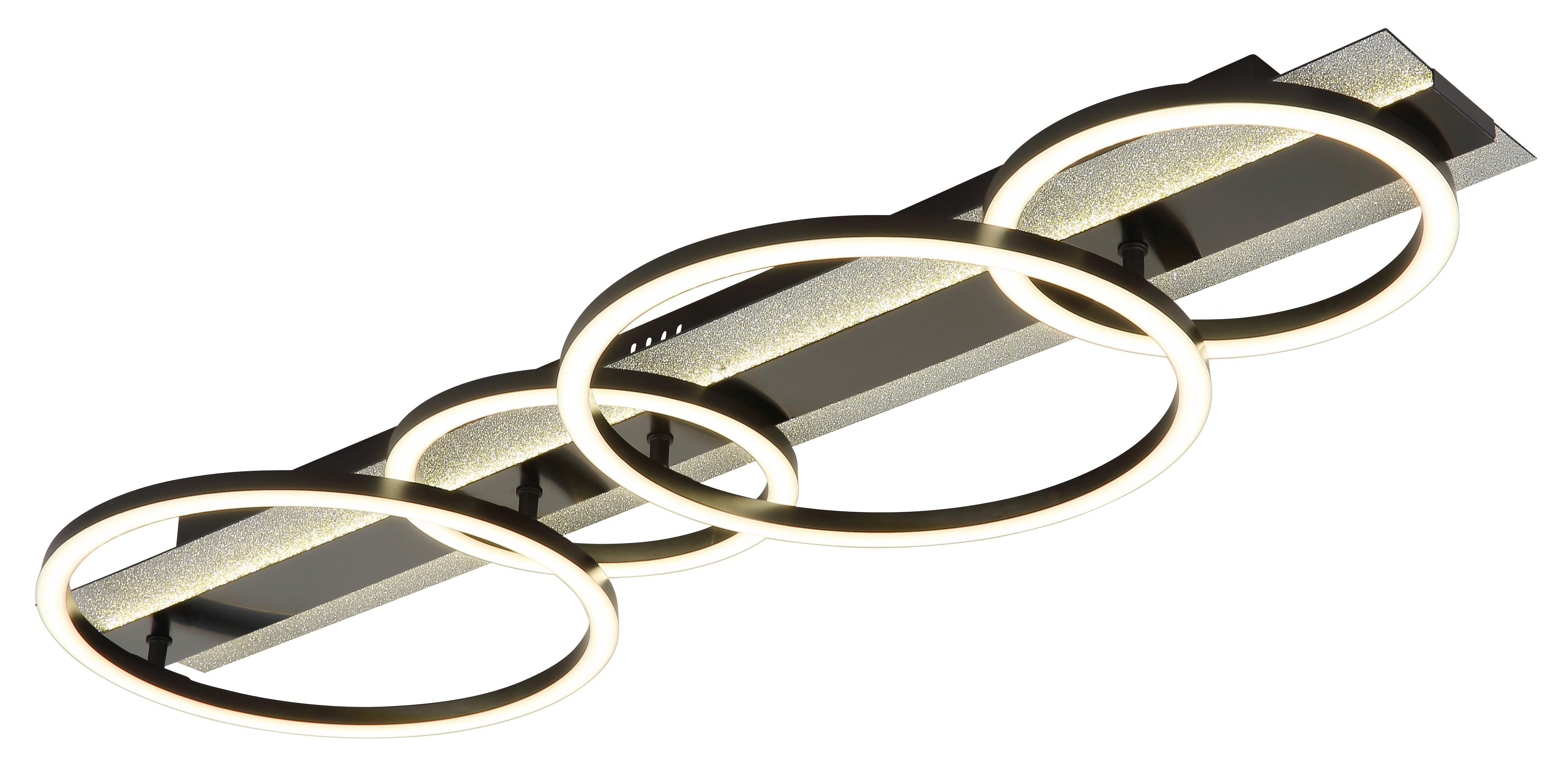 Plafonieră cu LED 67382-55 Norberto - argintiu/alb, Modern, plastic/metal (86,2/30/8,8cm)