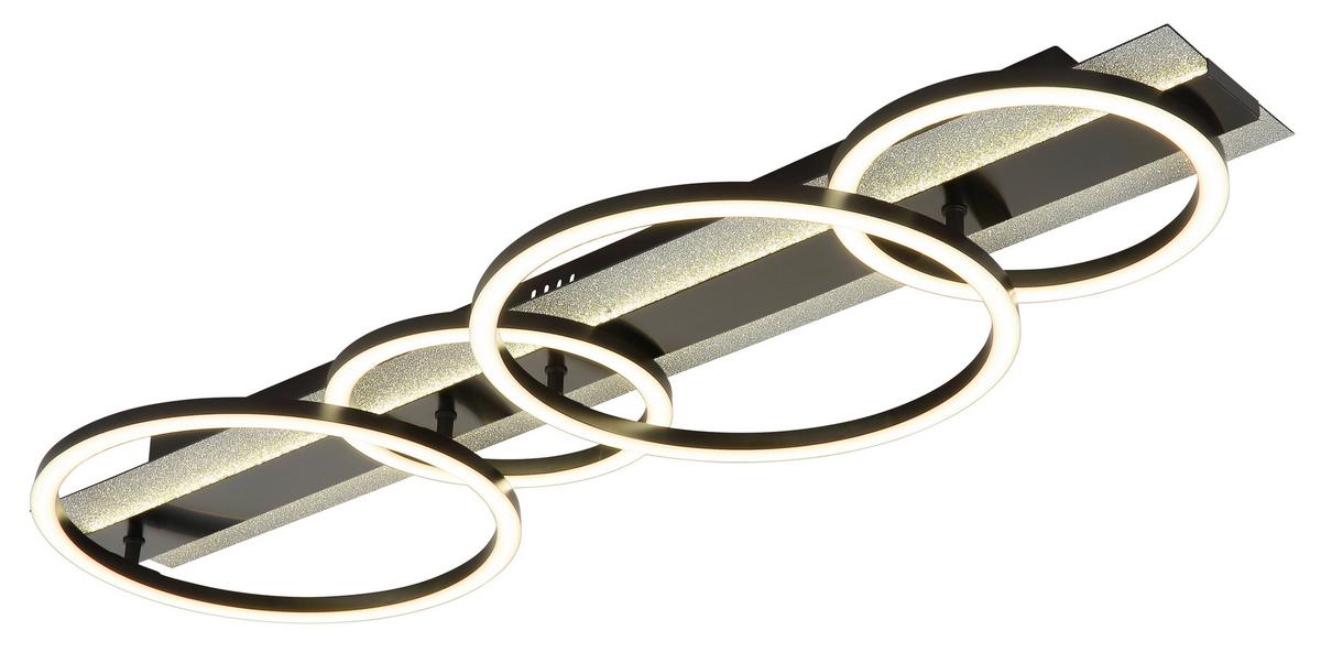 Led Svjetiljka Stropna Norberto - bijela/srebrne boje, Moderno, metal/plastika (86,2/30/8,8cm)