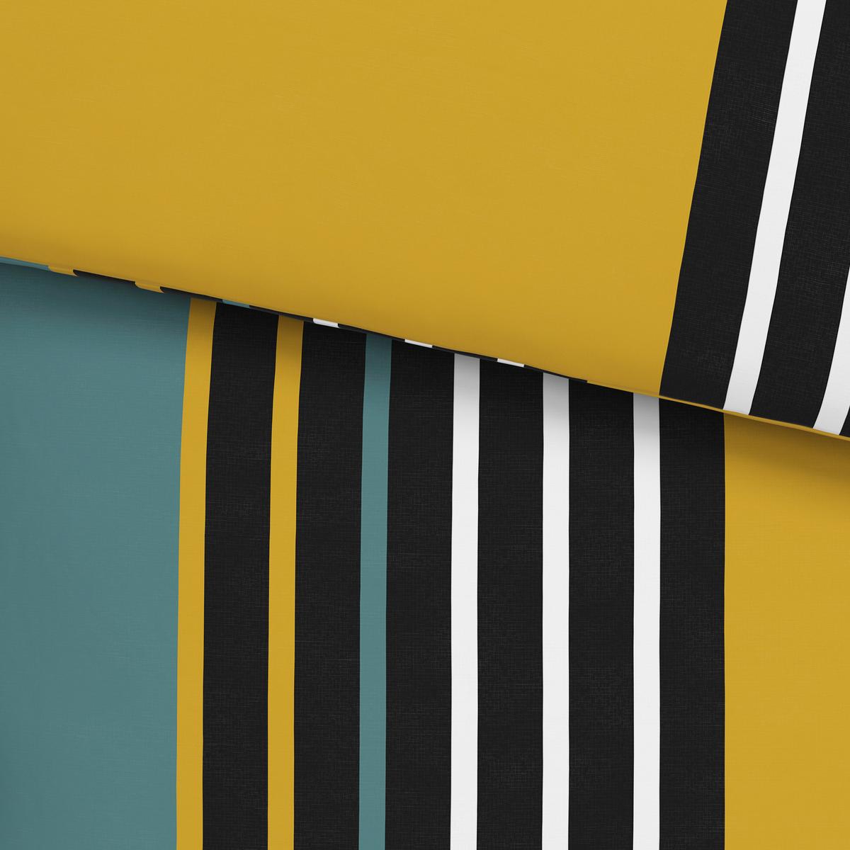 Posteljina Anton 140x200/60x80cm - zelena/žuta, Konvencionalno, tekstil (140/200cm) - Modern Living