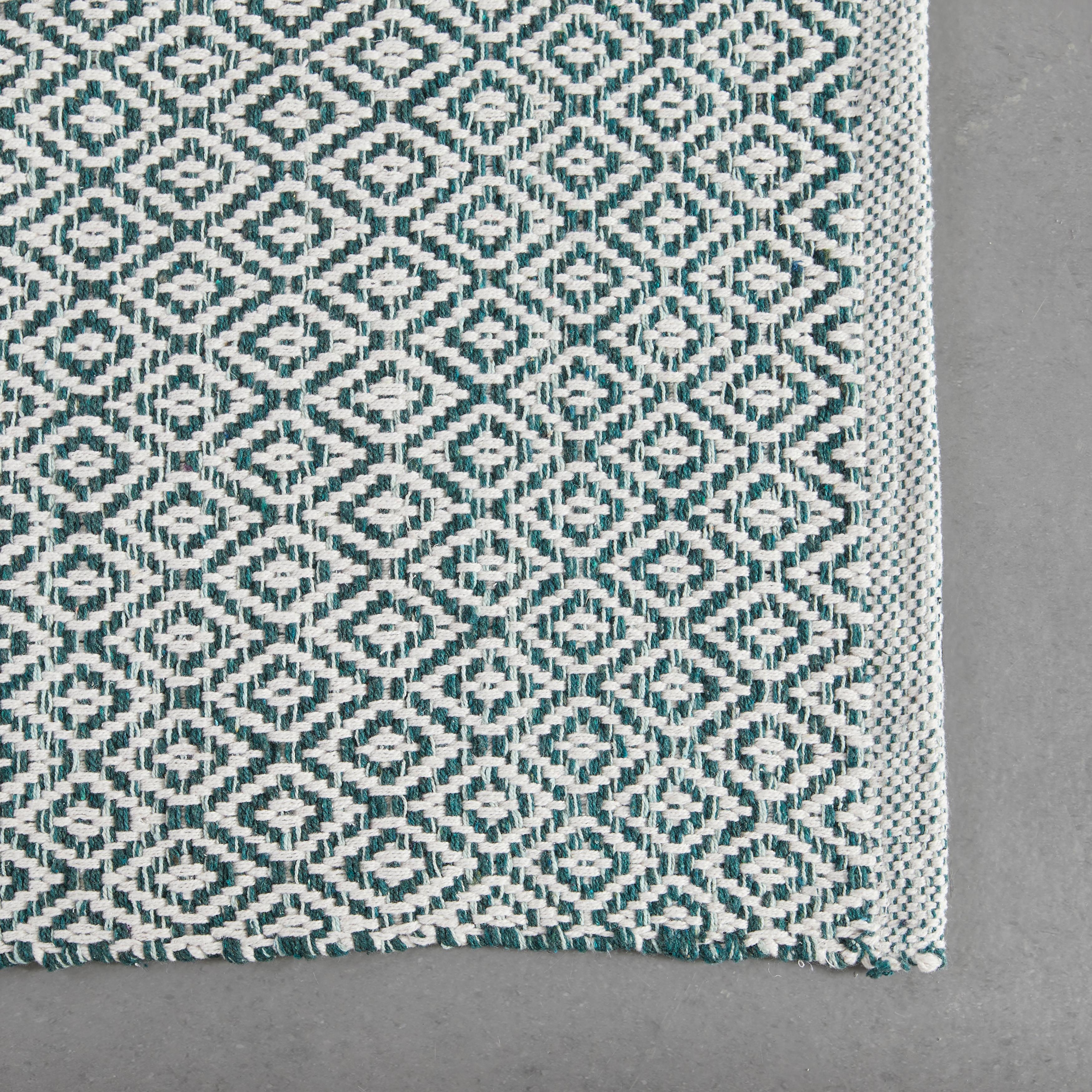 HANDVÄVD MATTA CAROLA 1 - grön, Basics, textil (60/120cm) - Mömax