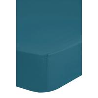 Spannleintuch Satin ca. 90x220cm - Petrol, Basics, Textil (90/220cm) - MID.YOU