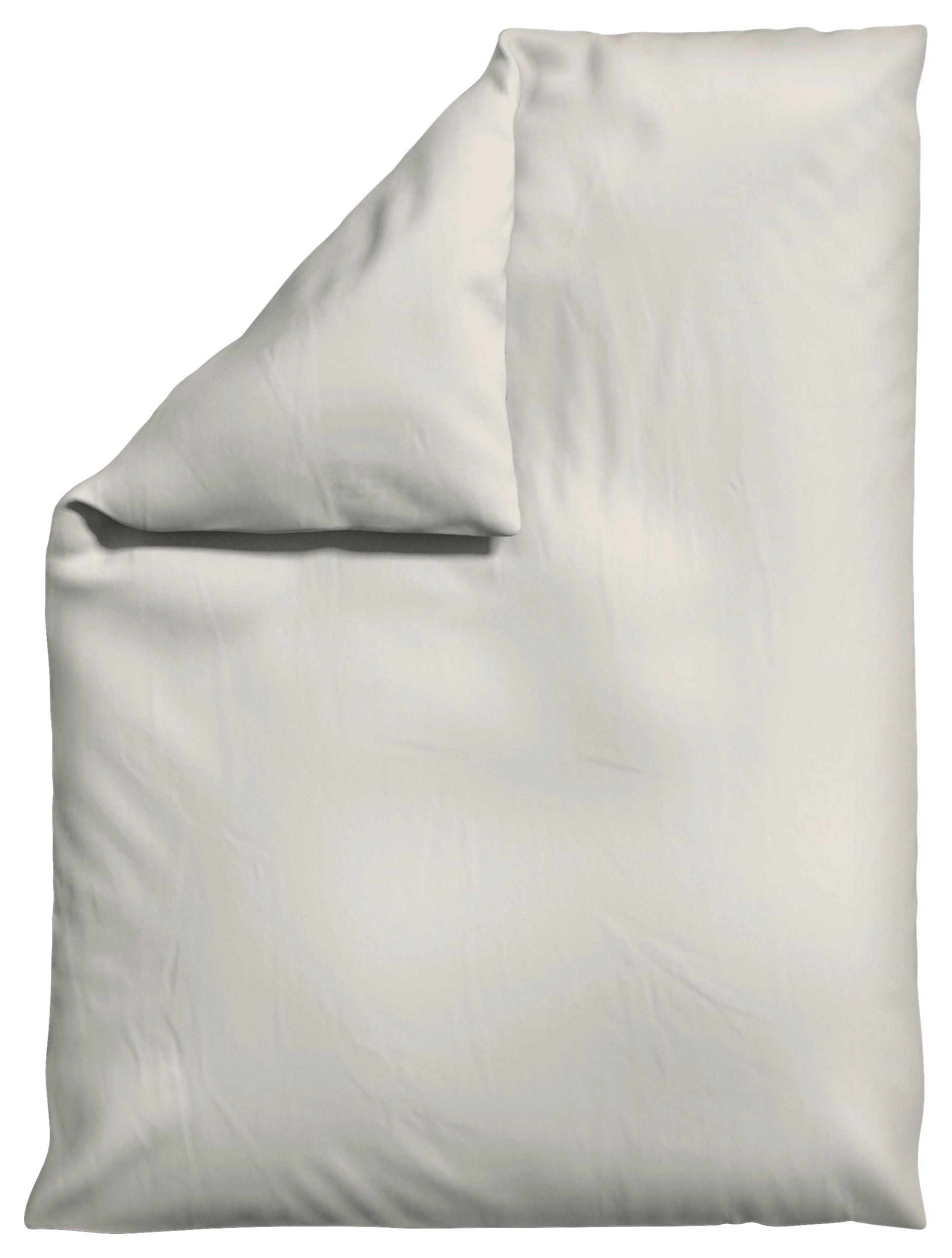 Bettdeckenbezug Woven Satin Hellbraun ca. 155x220cm - Hellbraun, Basics, Textil (155/220cm) - Schlafgut