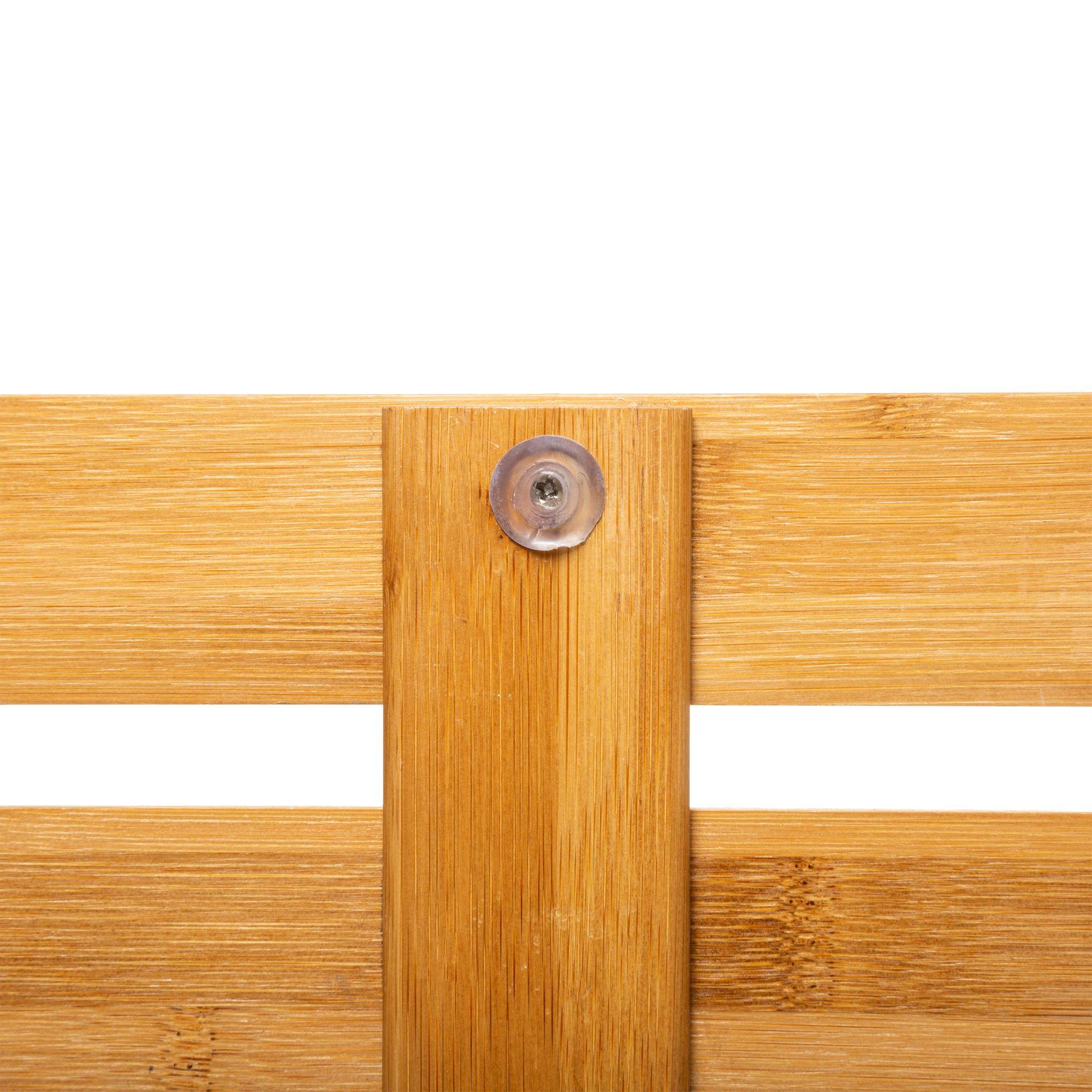 Covoraș antiderapant Bamboo - maro, Basics, lemn (68/50/2cm)