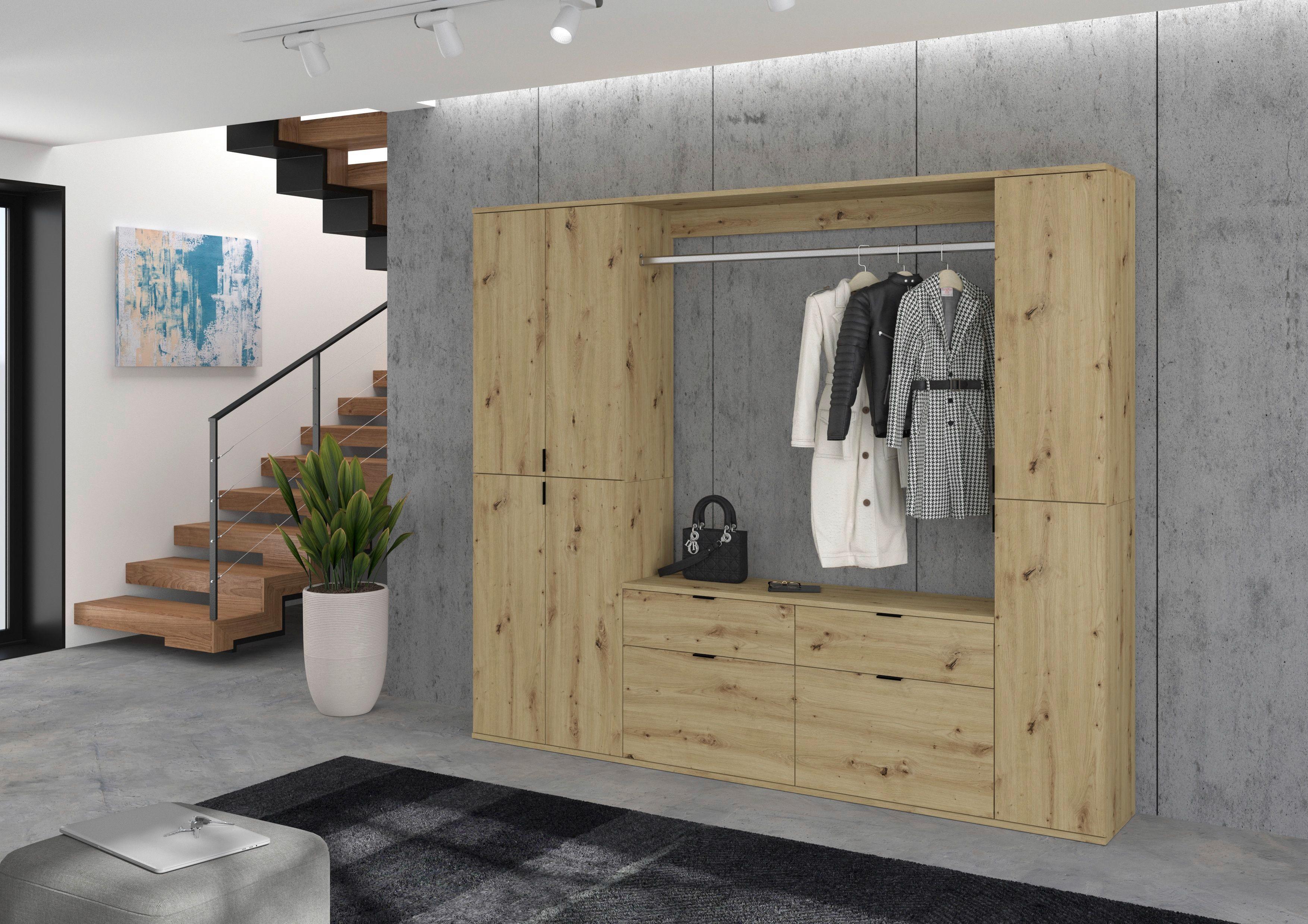 Ormar Projekt X - Konvencionalno, drvni materijal (212/193/34cm) - Modern Living
