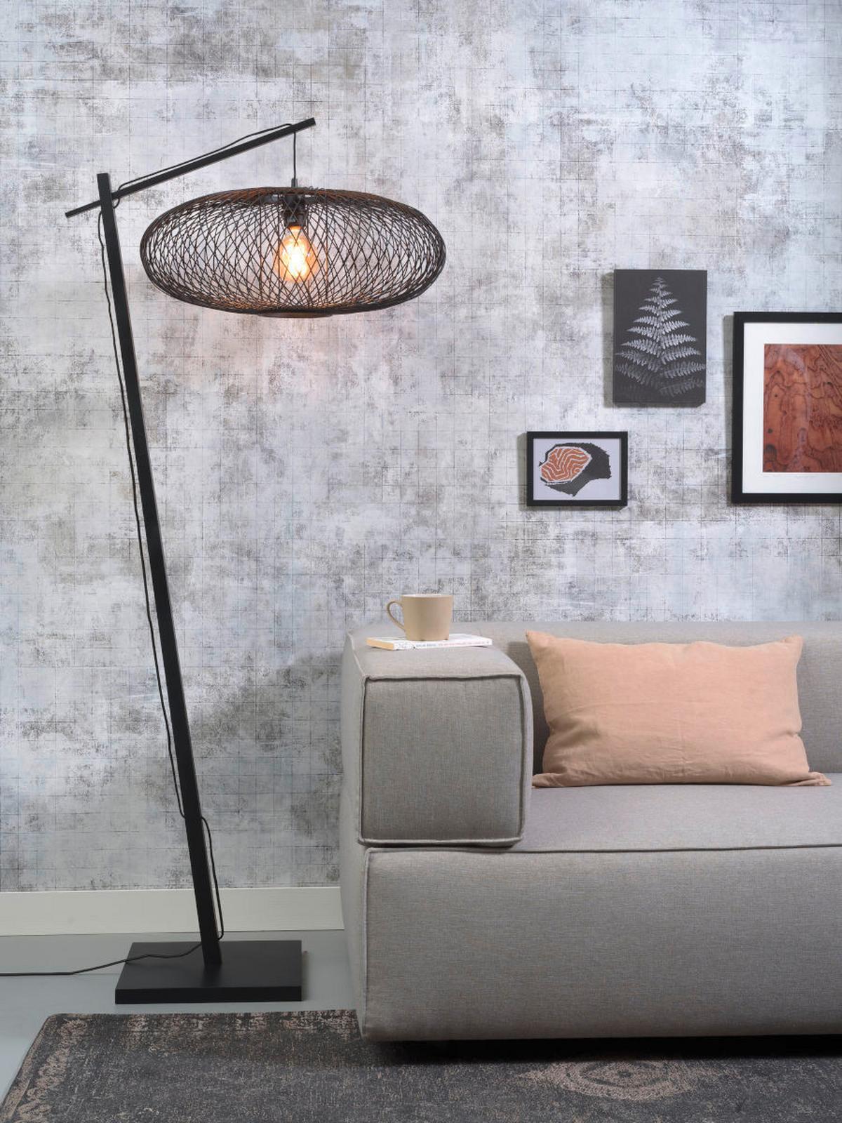 Stoječa Svetilka Cango, Črna - črna, Trend (176/60/80cm) - Good & Mojo