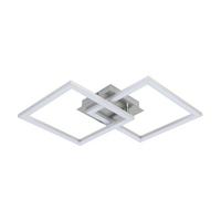 LAMPA SUFITOWA LED PANTHER *SBB* - kolor aluminiowy, Basics, tworzywo sztuczne/metal (50,7/35/5,5cm) - Boxxx