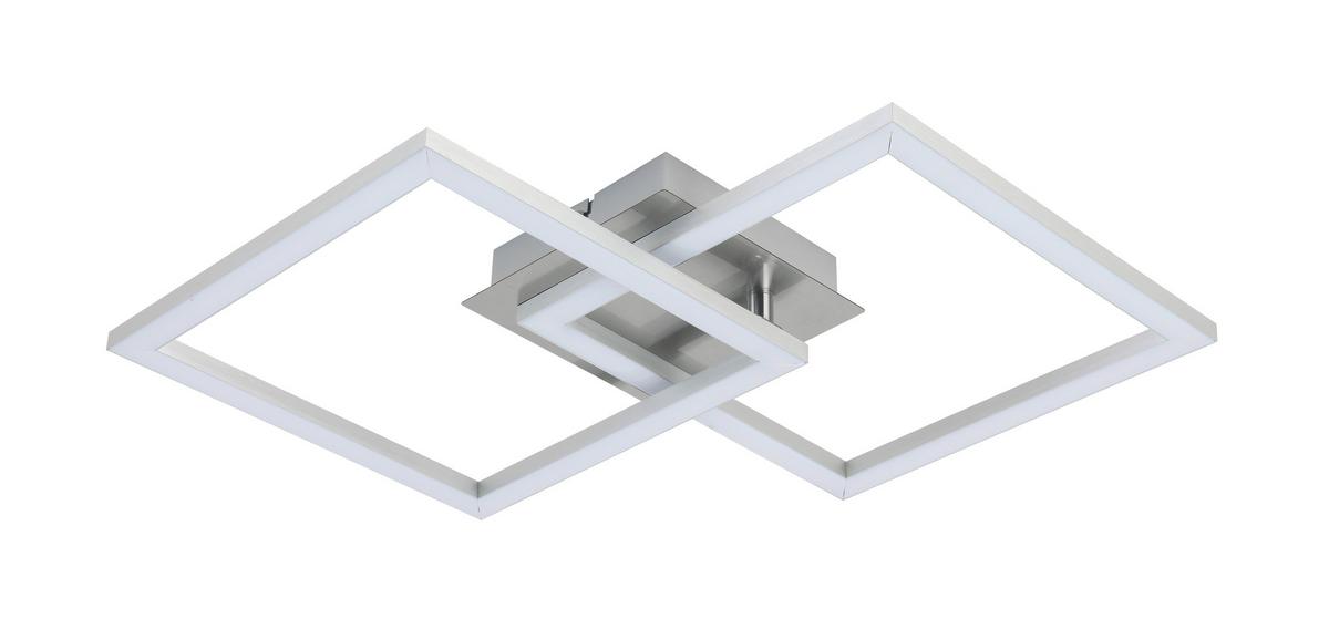 LAMPA SUFITOWA LED PANTHER *SBB* - kolor aluminiowy, Basics, tworzywo sztuczne/metal (50,7/35/5,5cm) - Boxxx