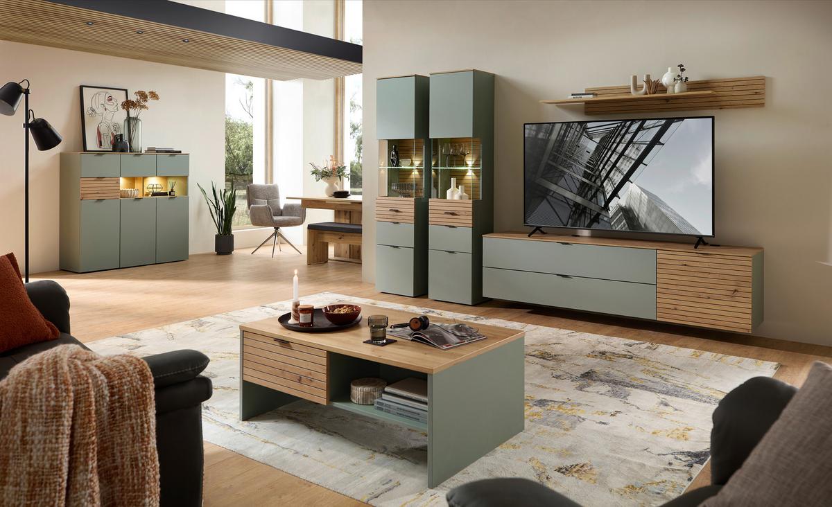 Wandboard Memphis Eiche Artisan - Eiche Artisan, MODERN, Holzwerkstoff (160/22/22cm) - Premium Living