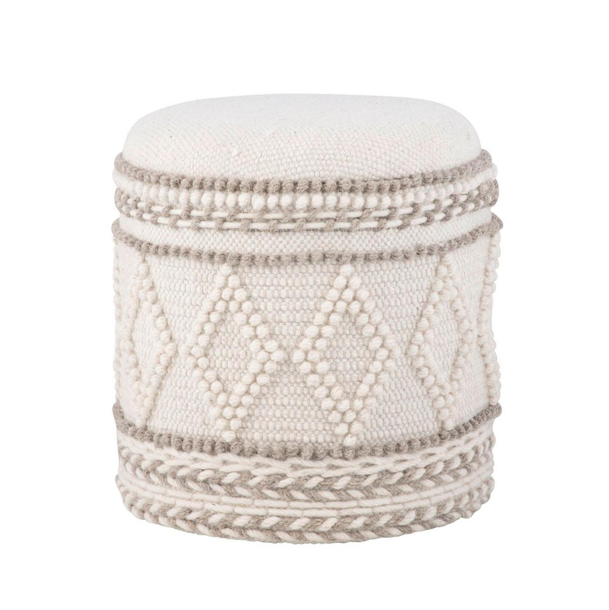 HOCKER WL7.419 - Creme, Basics, Textil (40/45/40cm) - Livetastic