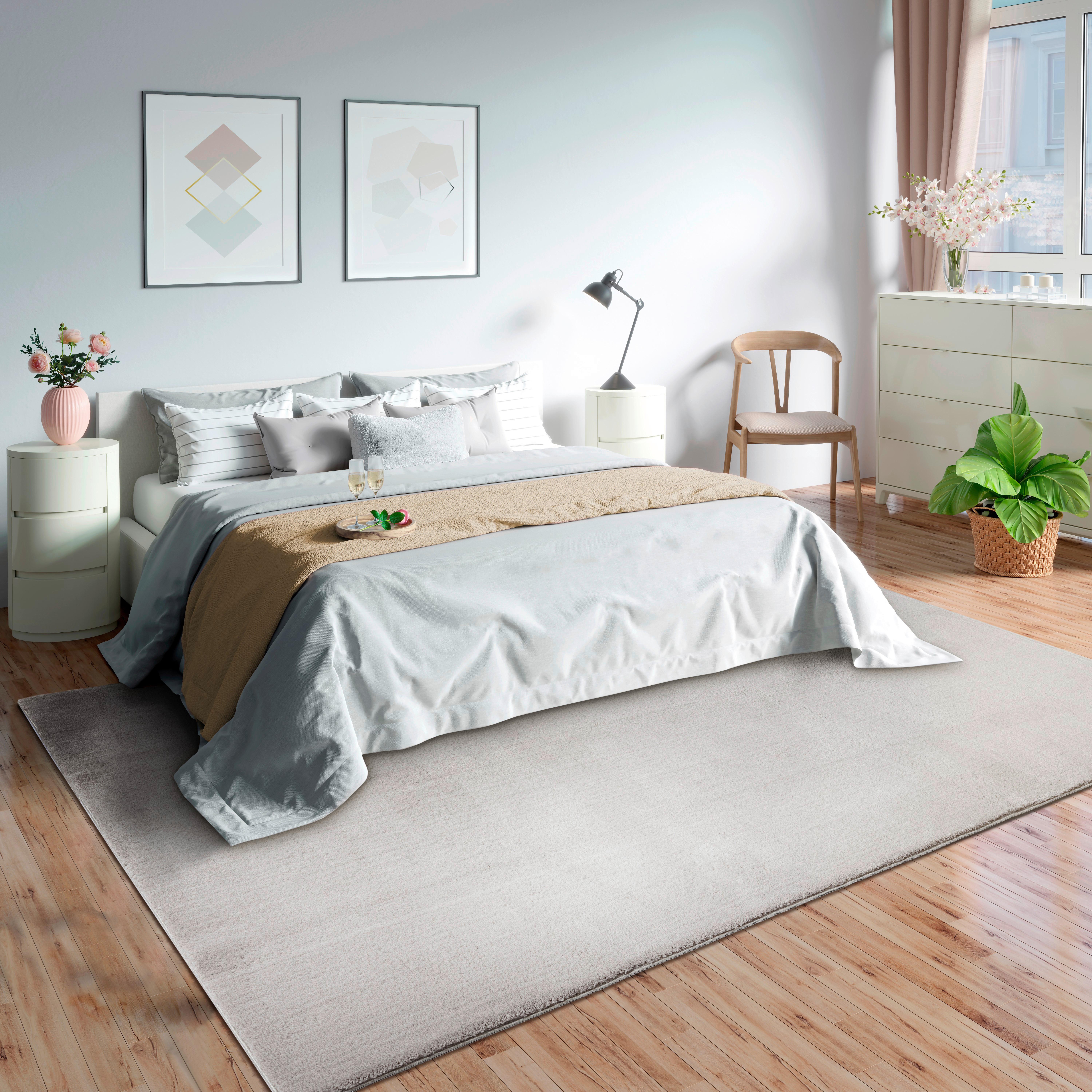 Fellteppich Loft Sandfarben ca. 80x150cm - Sandfarben, KONVENTIONELL, Textil (80/150cm)