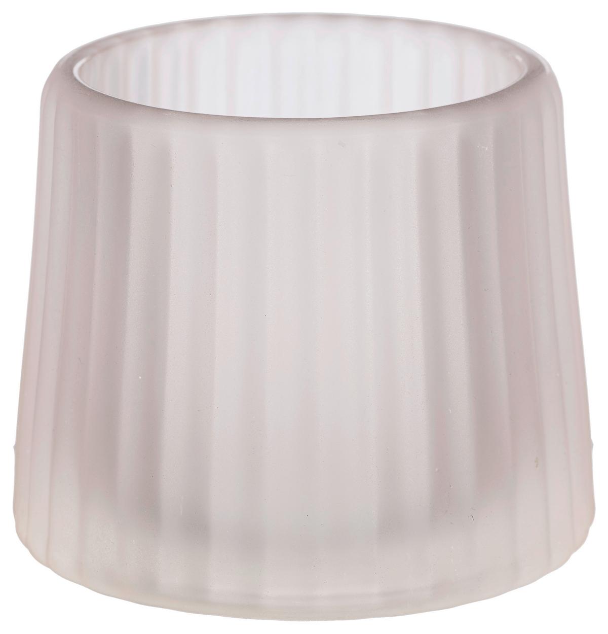Teamécsestartó Tilburg I - zsályazöld/rózsaszín, Konventionell, Üveg (8,2/7cm) - Modern Living