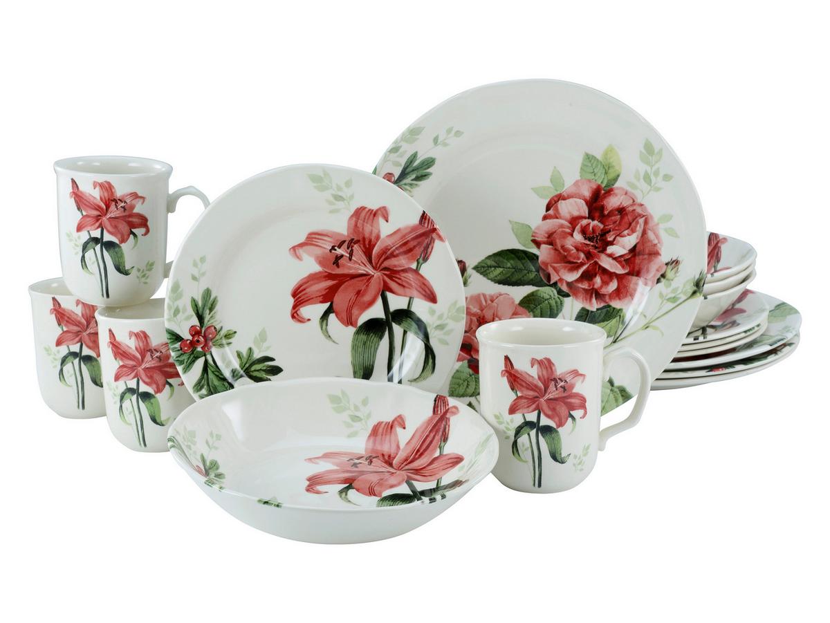 Kombinirani Servis Rosemary Creme, 16-Delni - večbarvno, keramika - Creatable