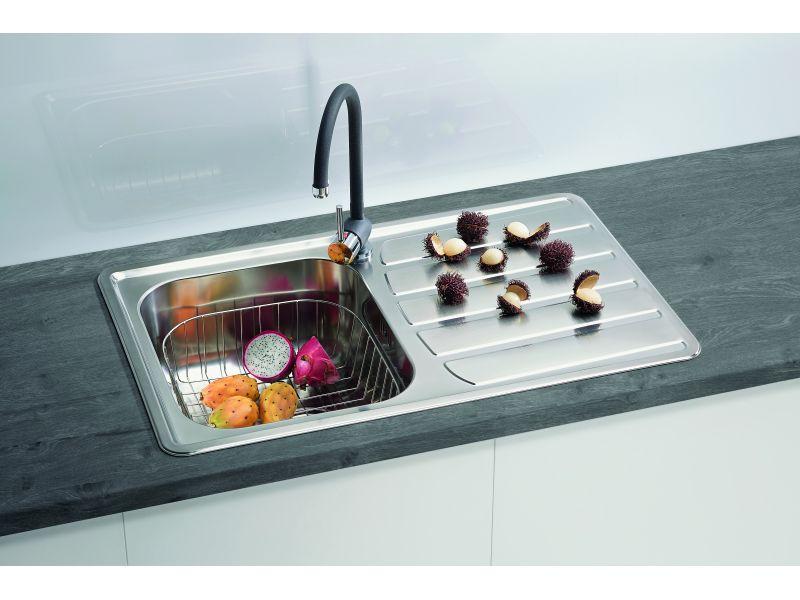 Pomivalno Korito Zoom Maxim 20 - barve aluminija, Moderno, kovina (79/50cm)