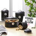 Vorratsdose Urban Schwarz - Silberfarben/Schwarz, MODERN, Metall (11,5/17cm) - Mömax modern living Vorratsdose Urban Schwarz - Silberfarben/Schwarz, MODERN, Metall (11,5/17cm) - Mömax modern living