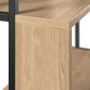 HYLLA FINN - svart/ekfärgad, Modern, metall/trämaterial (80/185/35cm) - Bessagi Home
