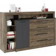 Comodă Bellevue - culoare lemn stejar/culoare crom, Lifestyle, plastic/compozit lemnos (162/108/42cm) Comodă Bellevue - culoare lemn stejar/culoare crom, Lifestyle, plastic/compozit lemnos (162/108/42cm)