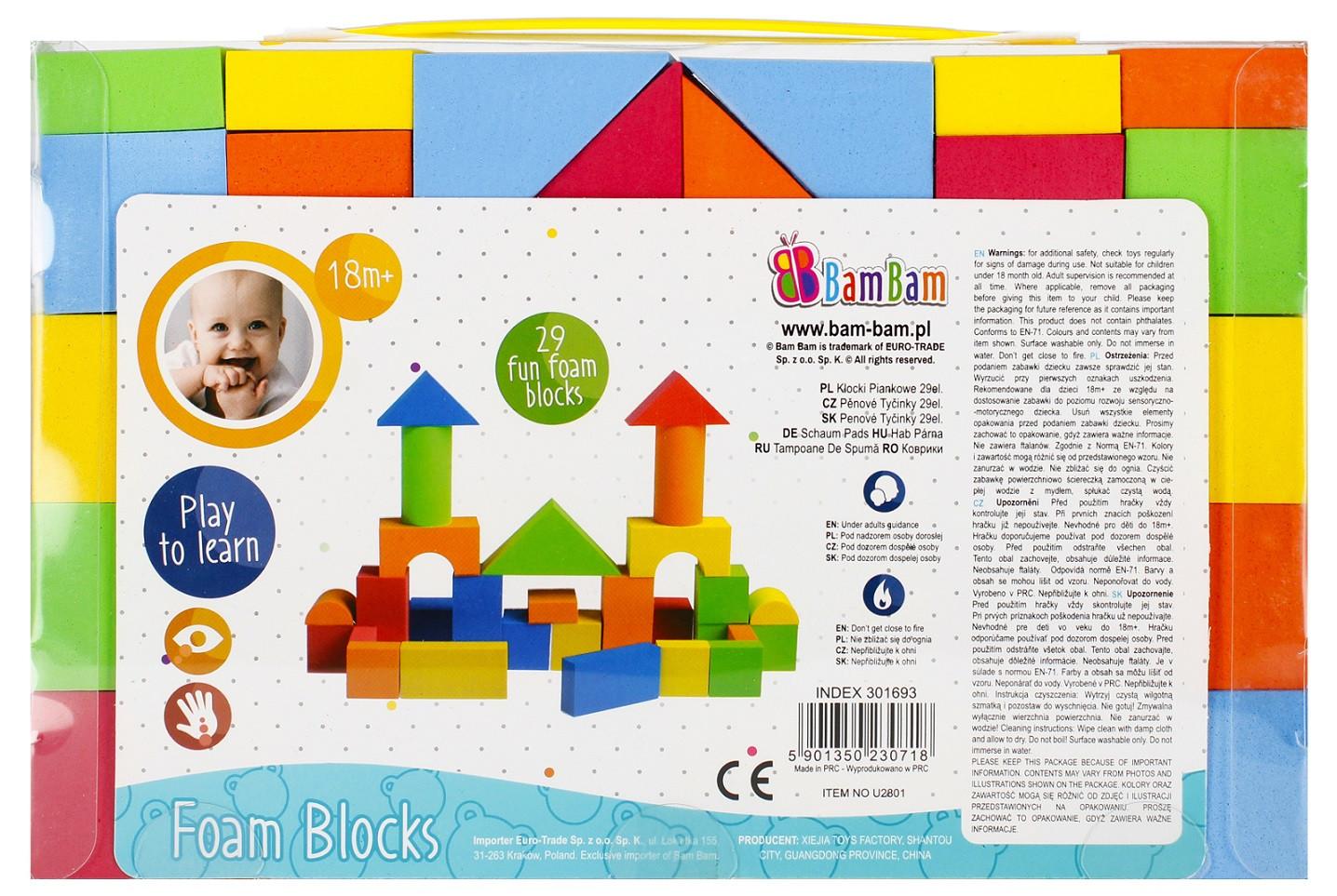 Építőkockák 46db-os Bambam