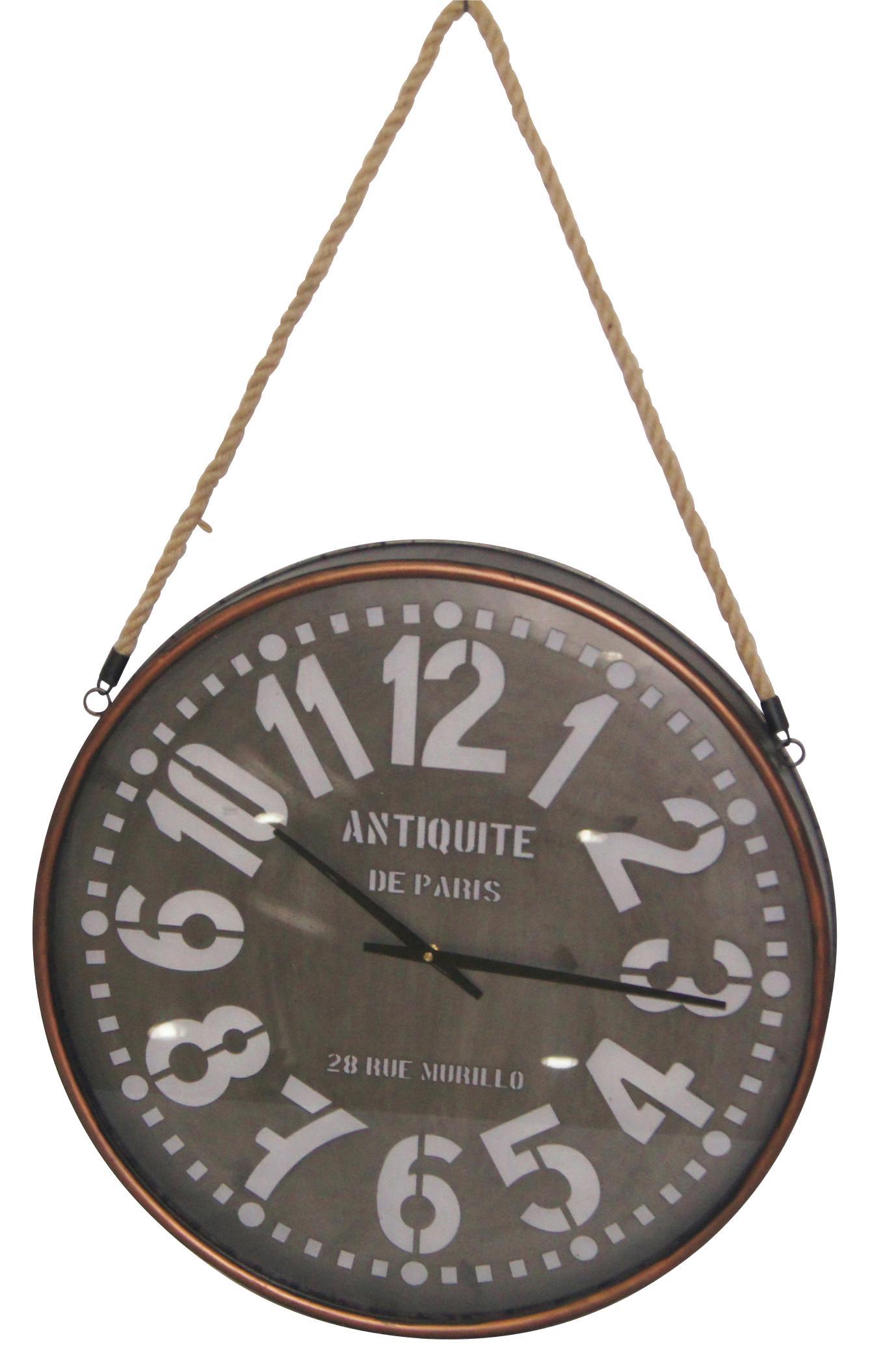 Uhr Yoko Braun/Silberfarben - Silberfarben/Braun, Glas/Textil (61,5/7cm) - Mömax modern living