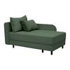 Liege Nova Olivgrün - Schwarz/Olivgrün, MODERN, Holz/Textil (85/62/145cm) - Mömax