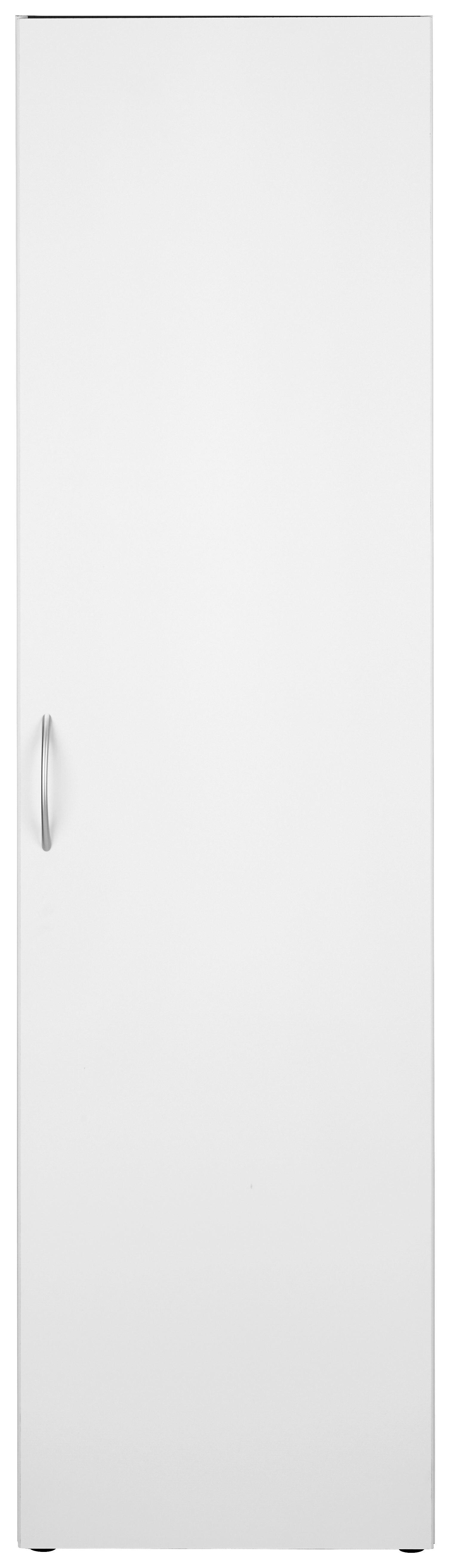 Mehrzweckschrank in Weiß - Alufarben/Weiß, Holzwerkstoff/Kunststoff (50/185/40cm) - Mömax modern living