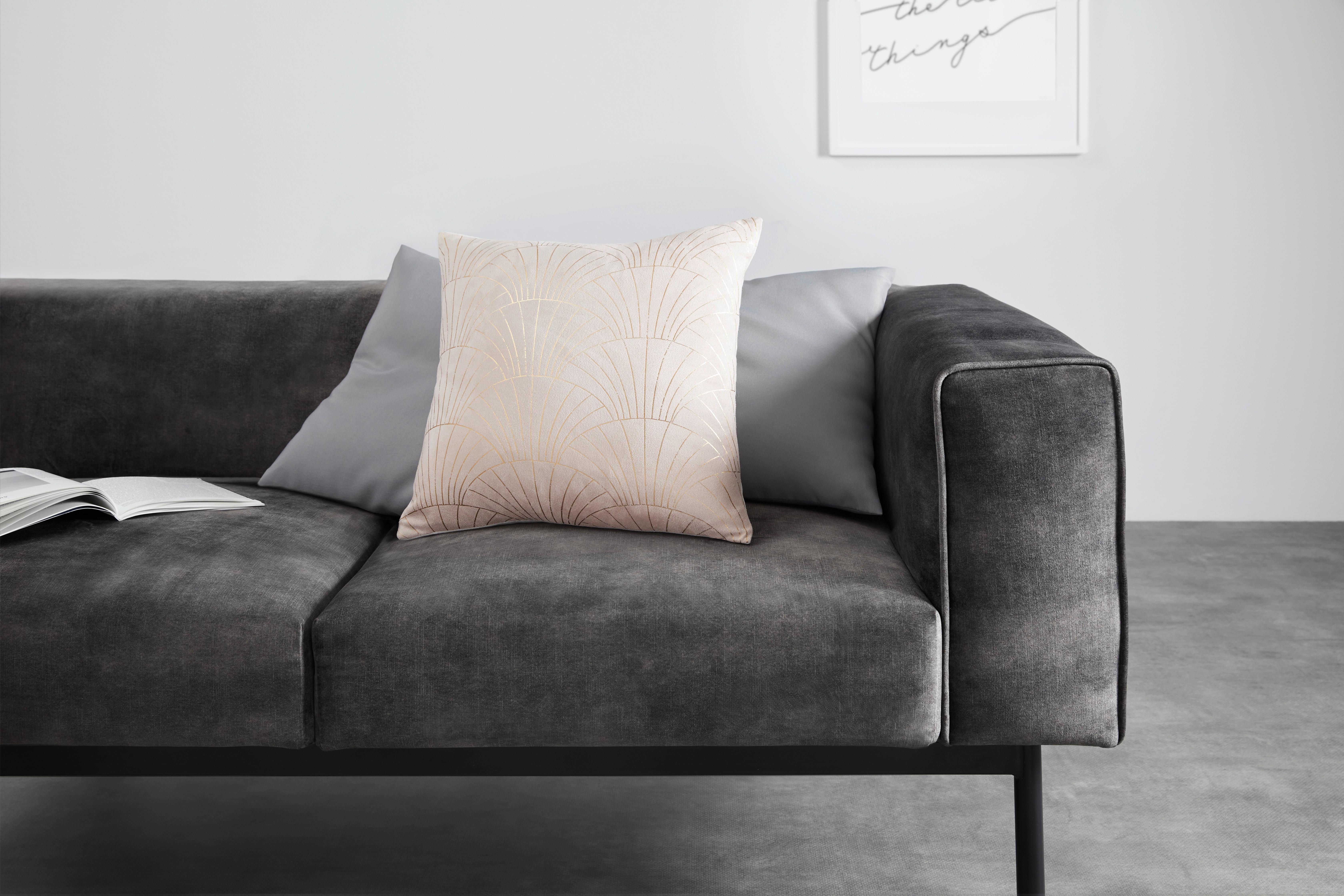 Zierkissen Suede in Rosa ca. 40x40cm - Rosa, MODERN, Textil (40/40cm)