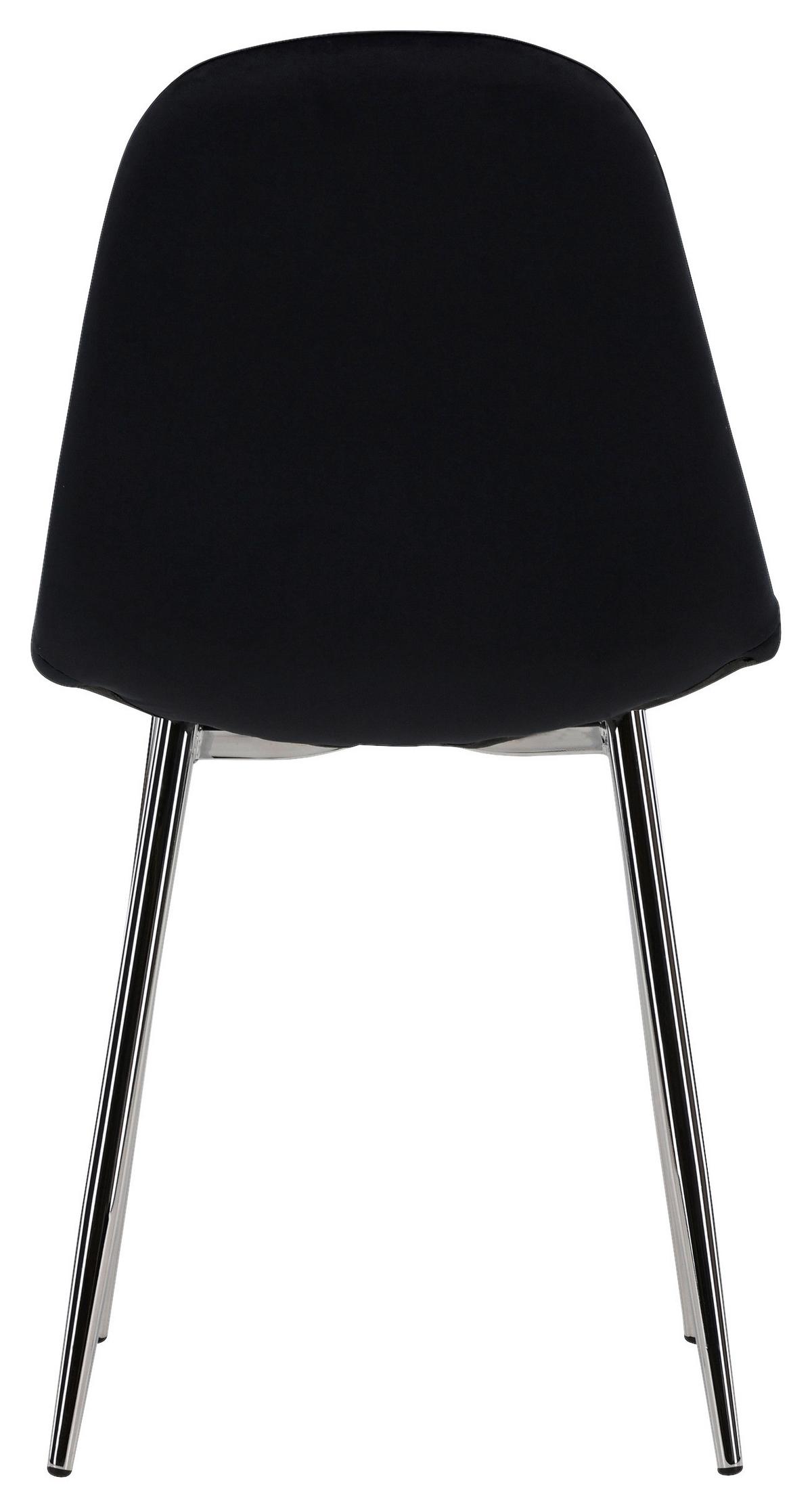 STUHL-SET POLAR - Schwarz, Design, Textil/Metall (45/90/52cm) - Livetastic