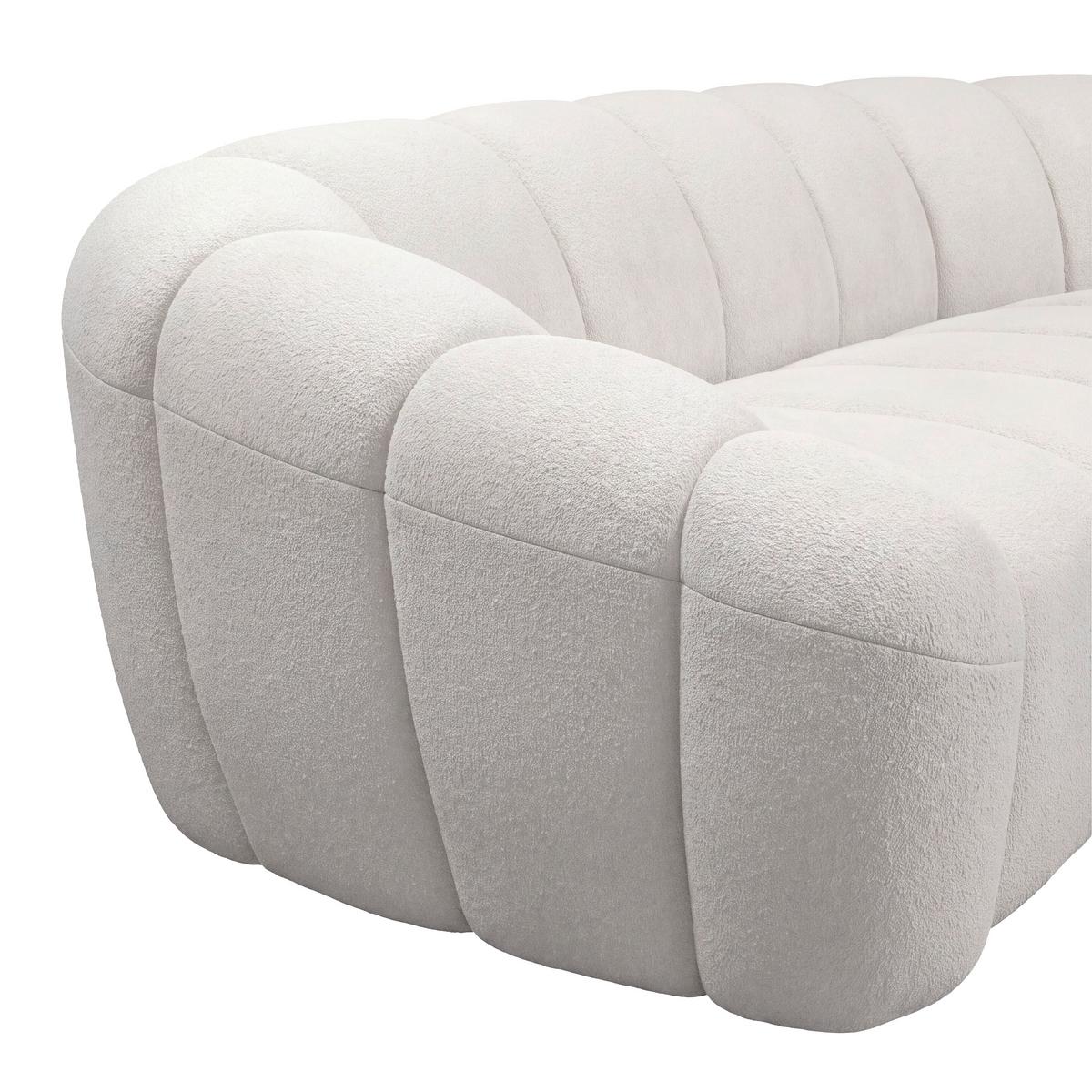 Megasofa Deseo Beige - Beige/Schwarz, MODERN, Kunststoff/Textil (310/250cm) - Mömax