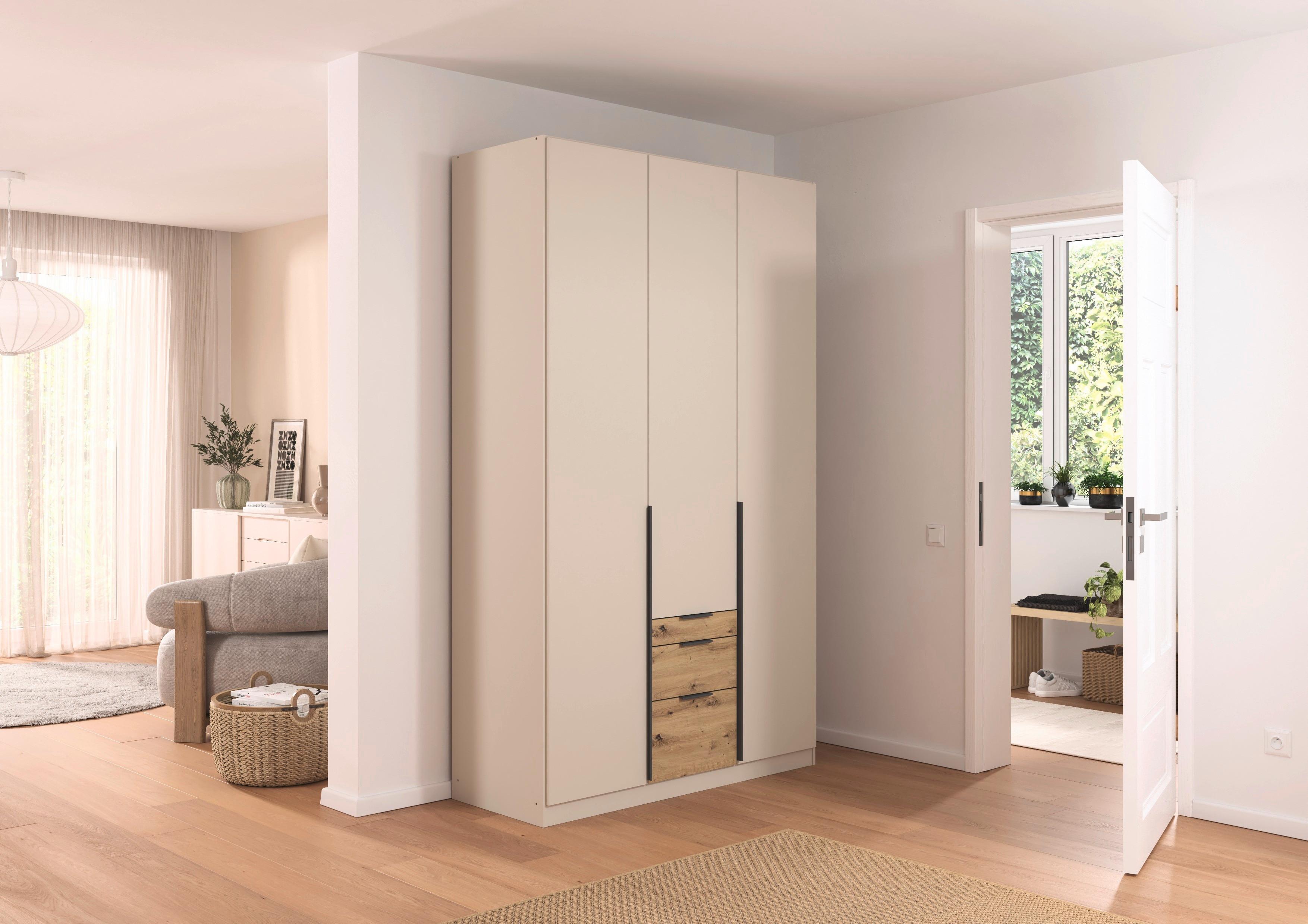 DULAP USI ROTATIVE ALABAMA - culoare lemn stejar/stejar Artisan, Trend, material pe bază de lemn (136/229/54cm) - Modern Living