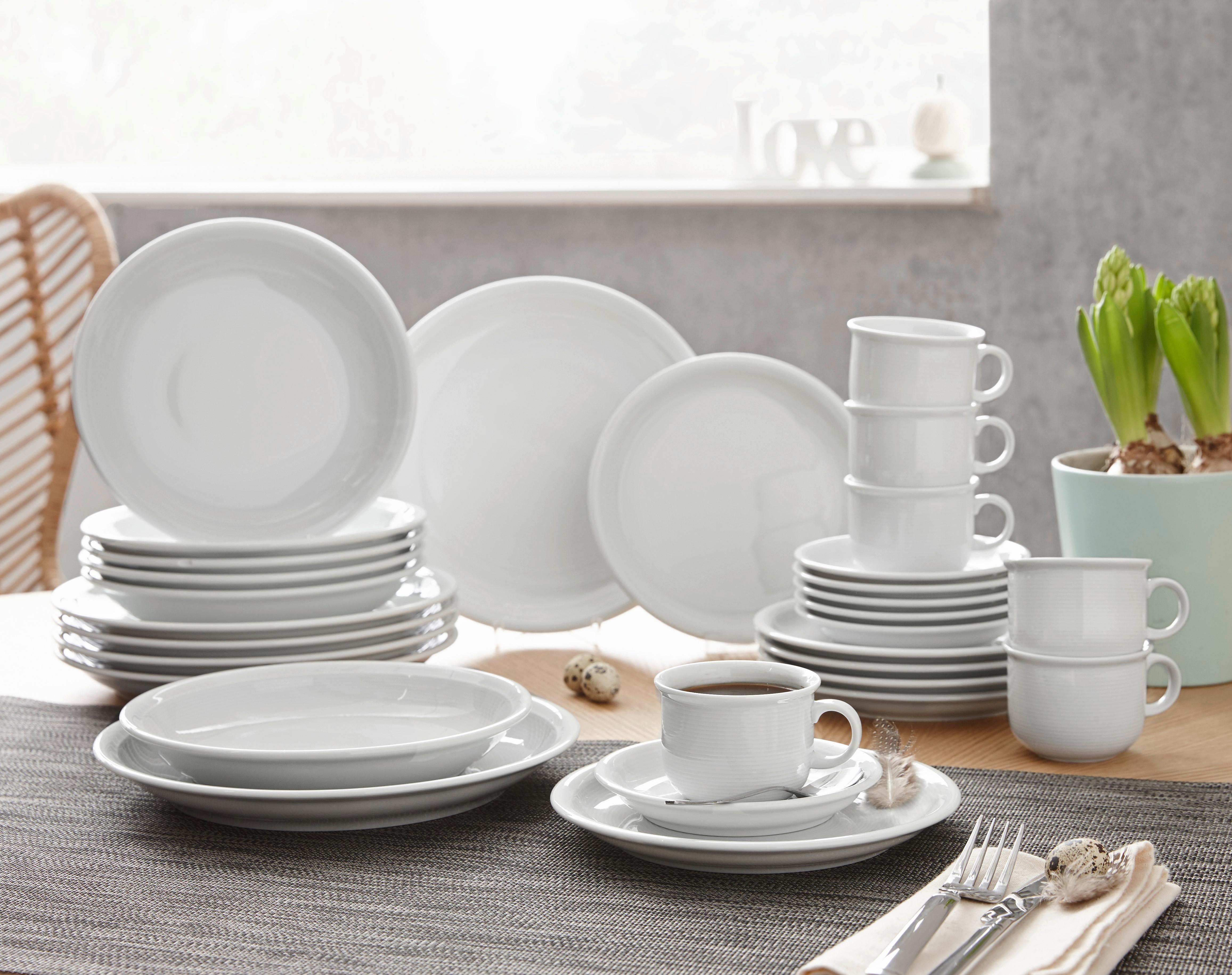 SERWIS OBIADOWO-ŚNIADANIOWY TREND ROSENTHAL - biały, Konventionell, ceramika - Thomas
