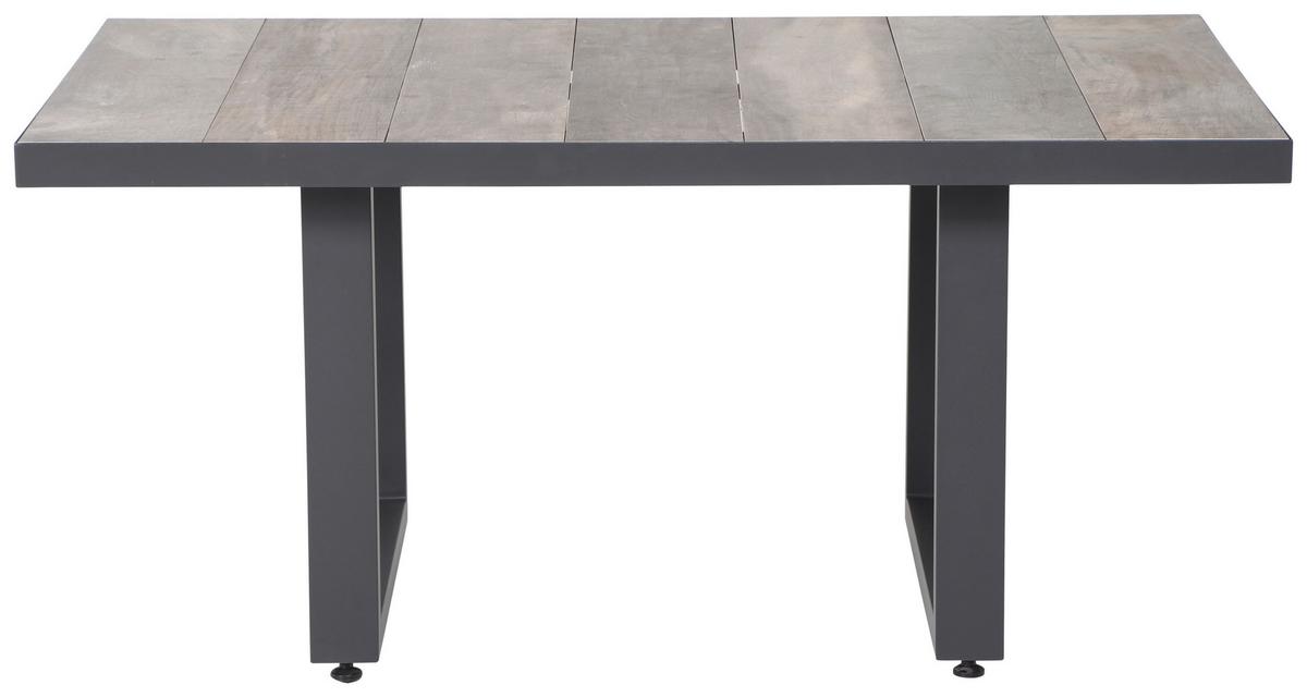 Loungegarnitur Corido 4-tlg. Grau - Grau, Basics, Keramik/Kunststoff (219/88/219cm) - Siena Garden