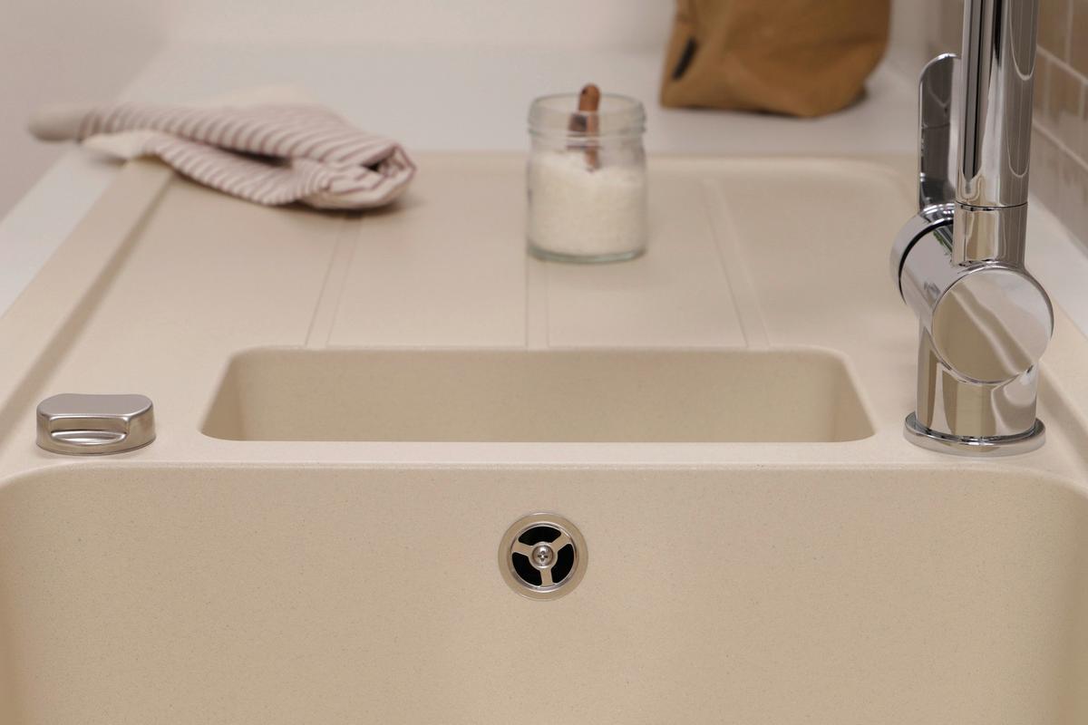 Pomivalno Korito Austin, 100x50cm - krem barve, Design, kamen (100/20/50cm) - Respekta