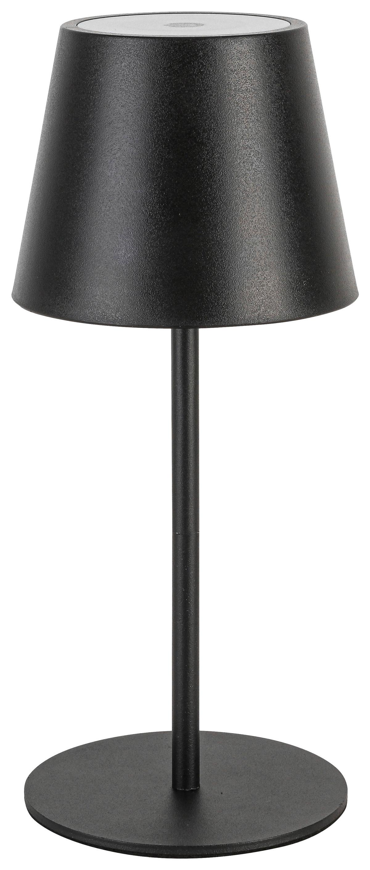 LED-Tischleuchte Noemi Schwarz max. 3 Watt - Schwarz, Konventionell, Kunststoff/Metall (10,6/17-36cm) - Mömax