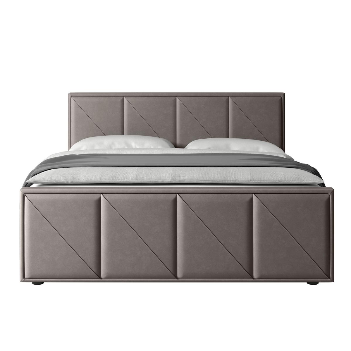 Boxspringbett Oslo Hellgrau ca. 180x200 cm Hellgrau - Hellgrau/Schwarz, MODERN, Holzwerkstoff/Kunststoff (180/200cm) - MID.YOU