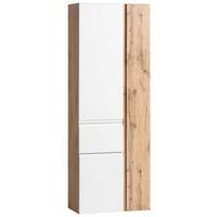 Hochschrank Varese ca. 65x180 cm Weiß/Eiche - Eiche Wotan/Weiß, MODERN, Holzwerkstoff (65/180/35cm) - Held