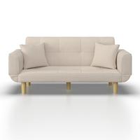 Canapea extensibila MIRIAM - bej, Modern, lemn/textil (176/71/85cm) - Bessagi Home