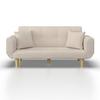 BÄDDSOFFA MIRIAM - beige/naturfärgad, Modern, trä/textil (176/71/85cm) - Bessagi Home