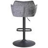 BARPALL LINA - grå/svart, Modern, metall/textil (58/89-110/53cm) - Mömax