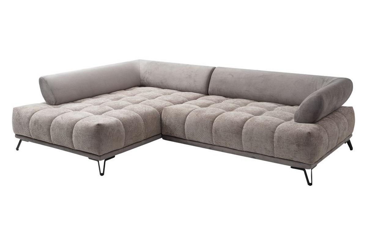 Kutna Garnitura Largo N - crna/taupe, Moderno, tekstil/metal (184/262cm) - Modern Living