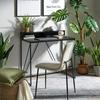 BUREAU PERCY -BASED- - noir, MODERN, matériau en bois/métal (91/87/50cm) - Based