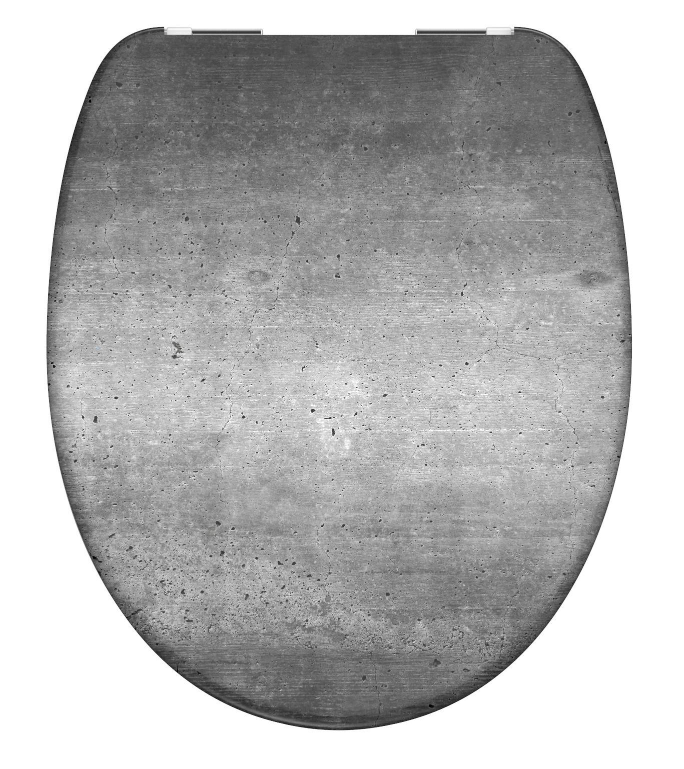 Deska Za Wc-školjko Industrial Grey -Sb- - siva, umetna masa (37,2/1,4/44,5cm) - Schütte