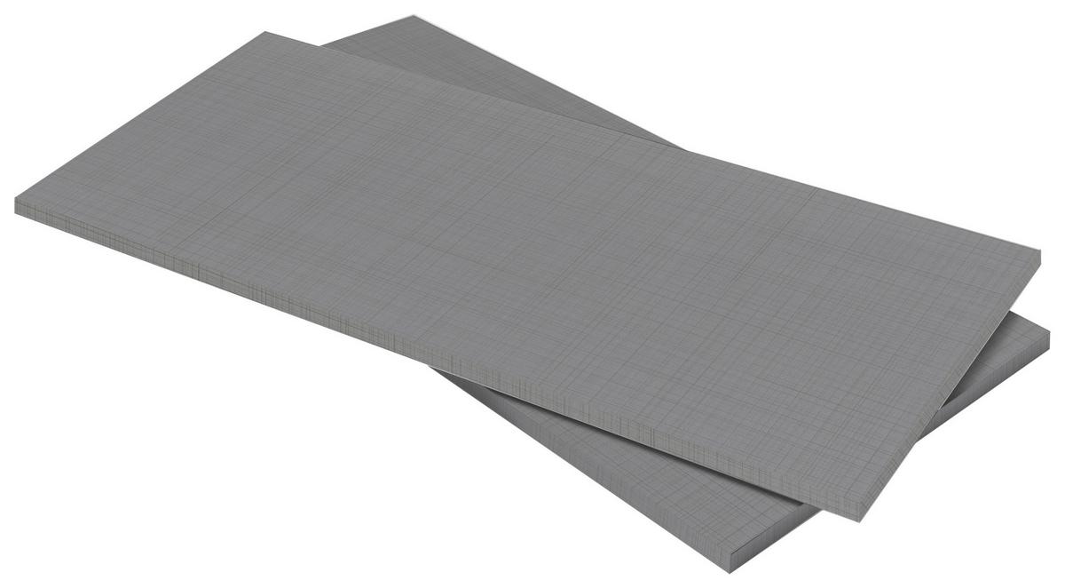 Set Polic Dodatek - svetlo siva, leseni material/les (87,3/1,8/50cm) - Mömax